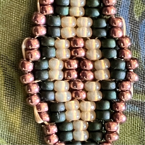 HAND CRAFTED BOHEMIAN BEADED EARRINGS *NEW *JAPANESE GLASS BEADS *LIGHTWEIGHT - Picture 4 of 6